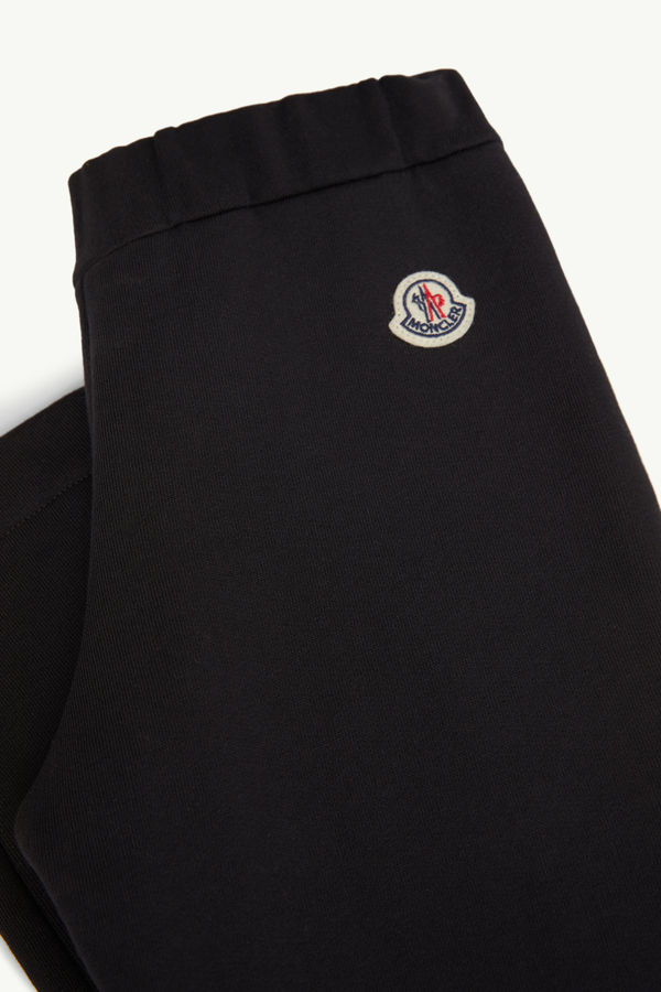 Ensemble de survêtement en coton à bords en laine Fille Noir Moncler 4