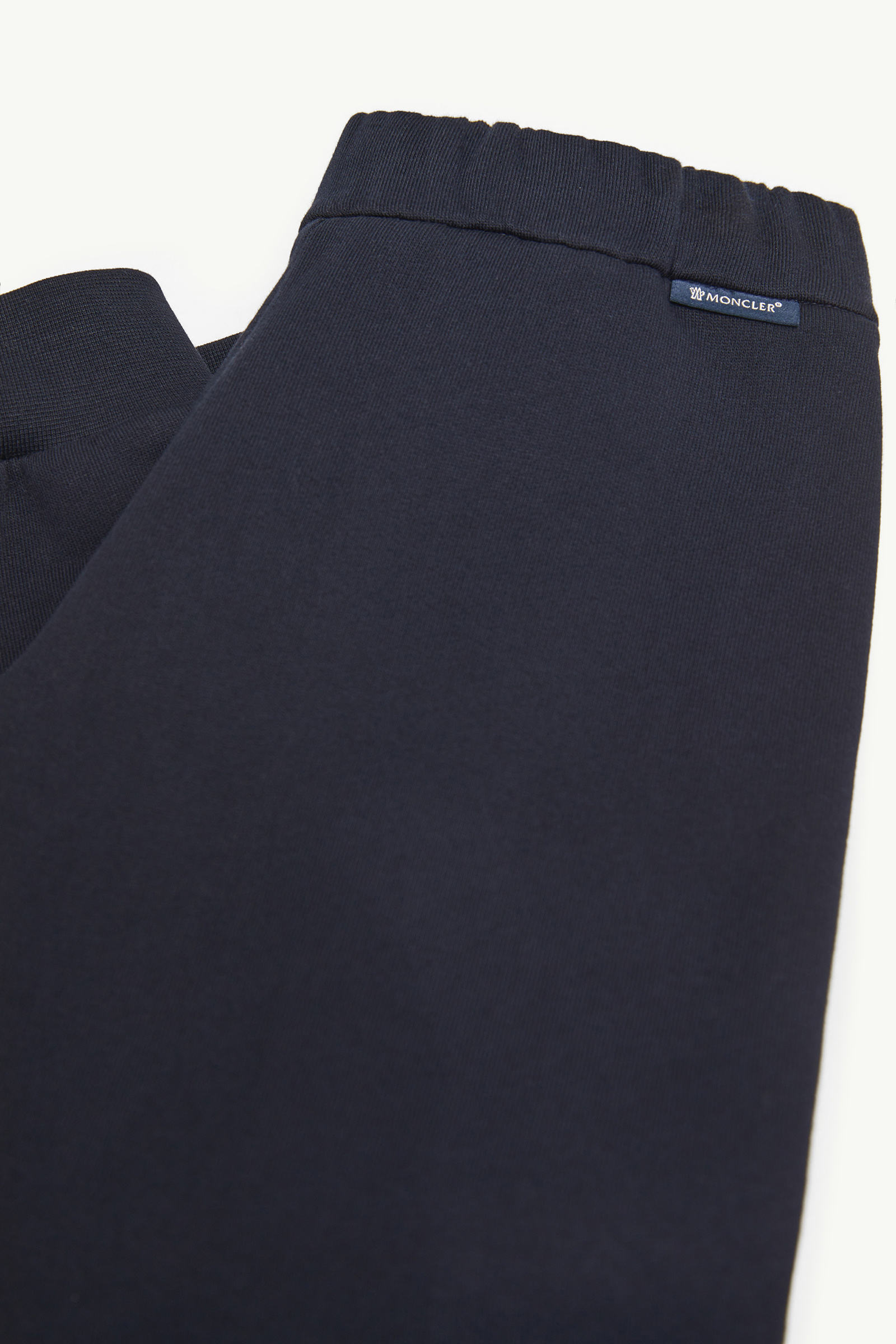 Embroidered Logo Cotton Tracksuit Set Boy Navy Blue Moncler 4