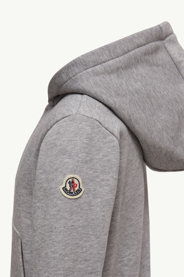 Cotton Tracksuit Set Boy Gray Moncler 2