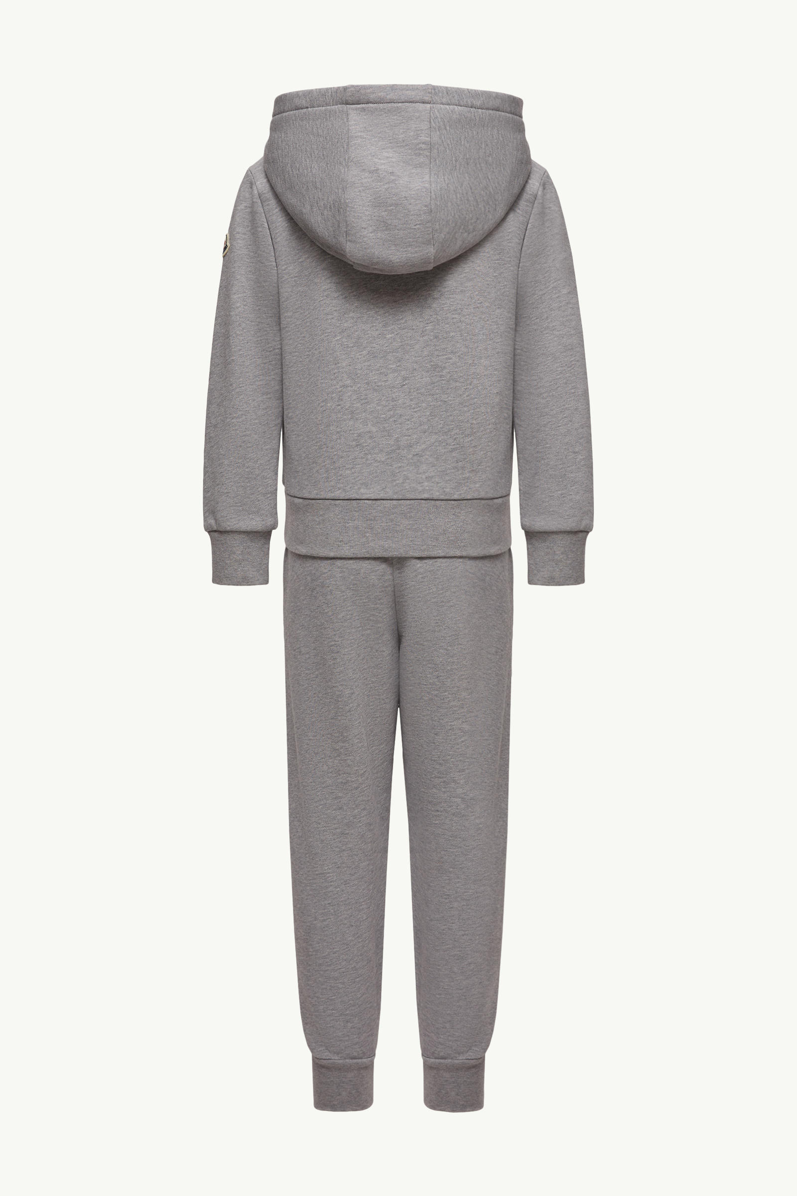 Cotton Tracksuit Set Boy Gray Moncler 3