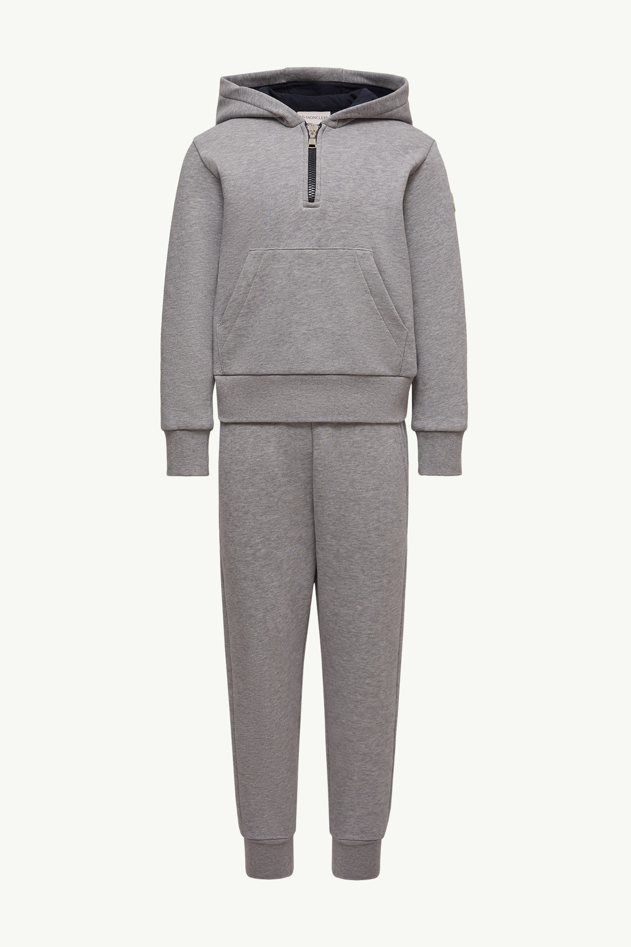 Set di tuta in cotone Bambino Grigio Moncler 0