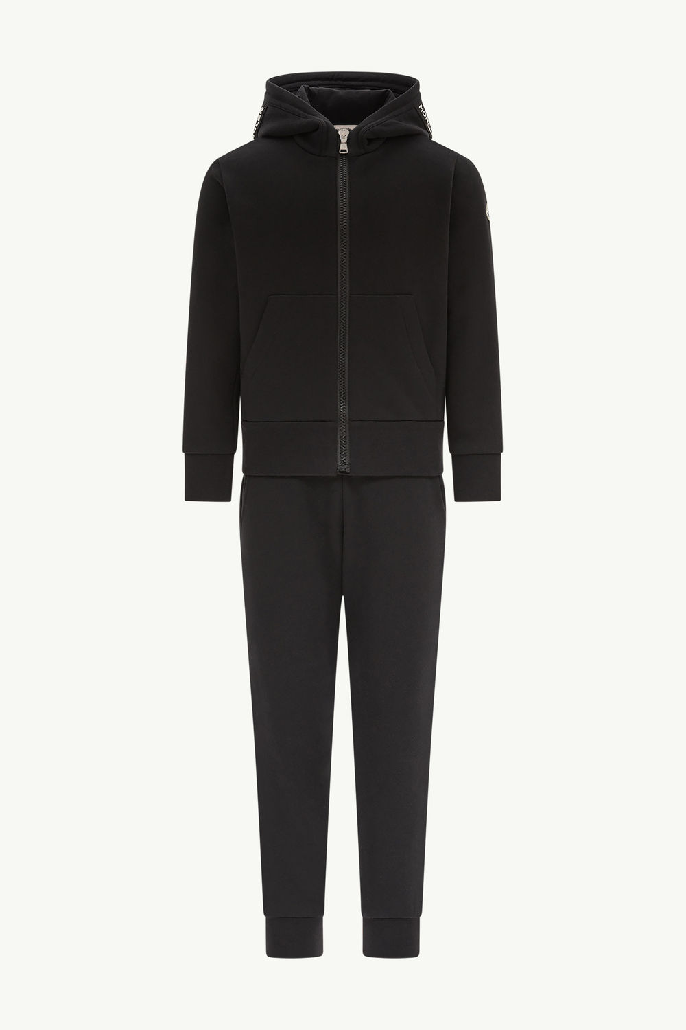 Ensemble de survêtement en coton Garçon Noir Moncler 0