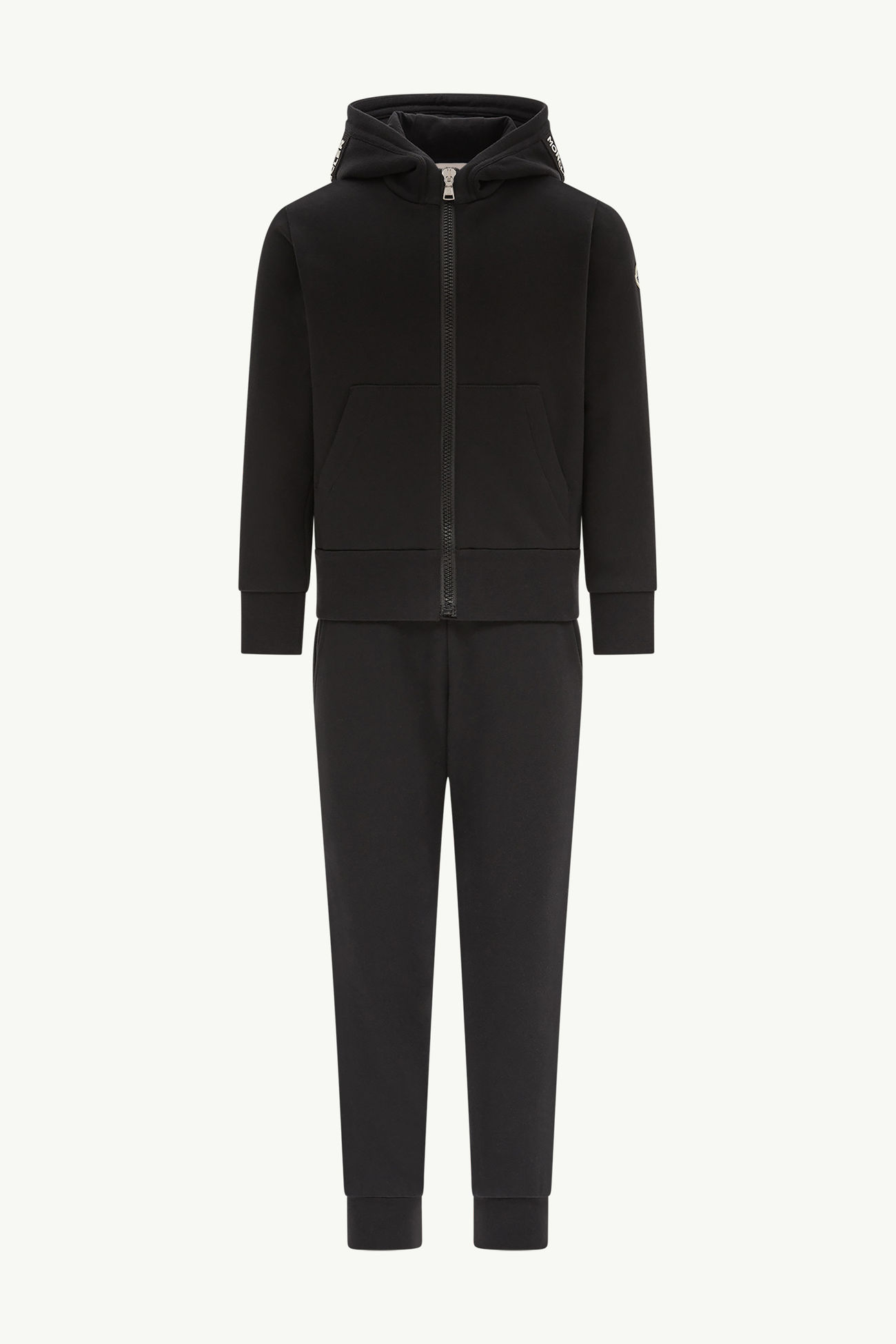Tuta in Cotone Bambino Nero Moncler 0