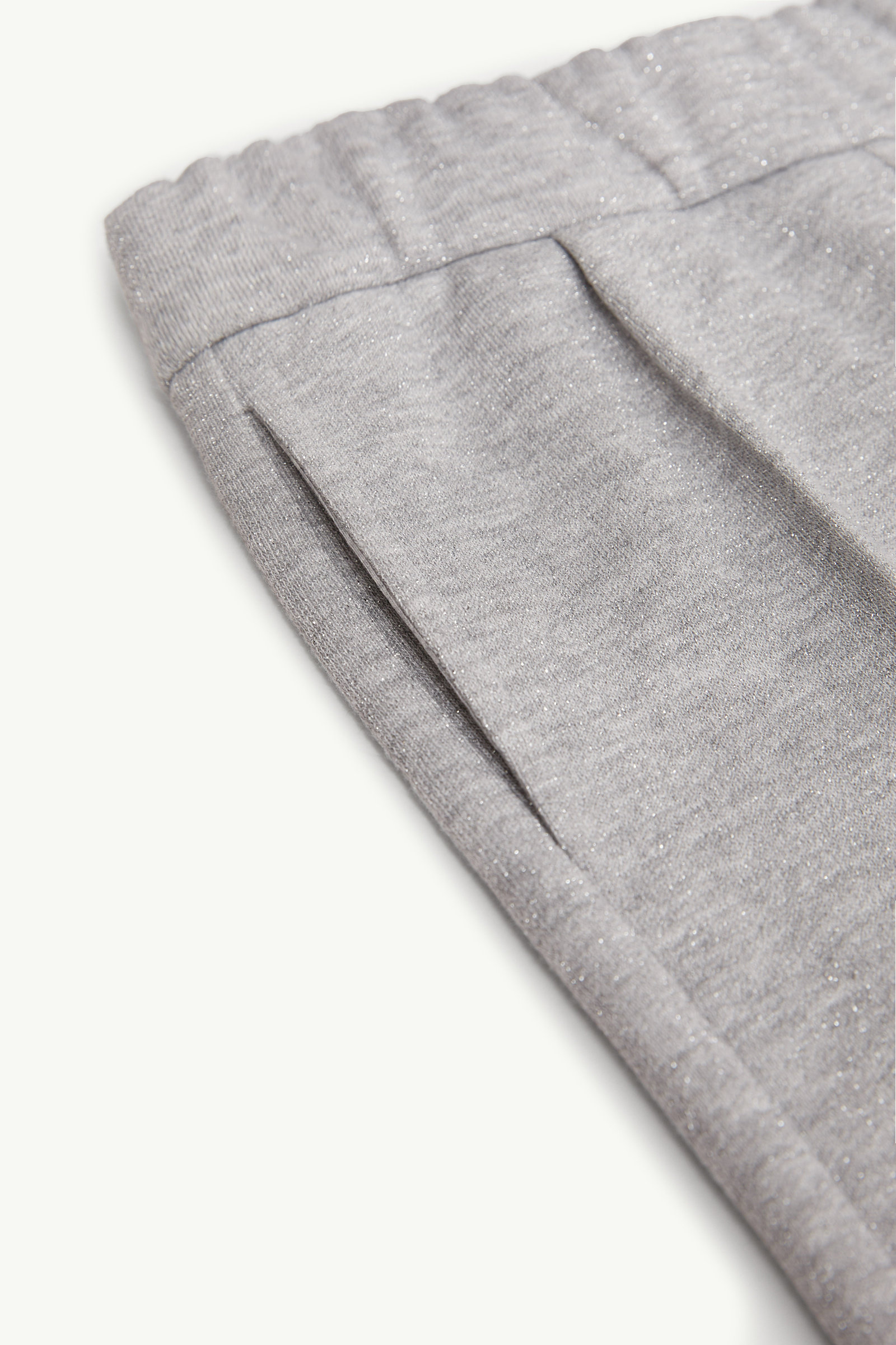 Metallic Cotton Sweatsuit Set Girl Gray Moncler 5