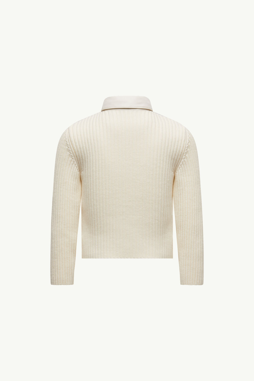 Padded Wool Shirt Girl White Moncler 2