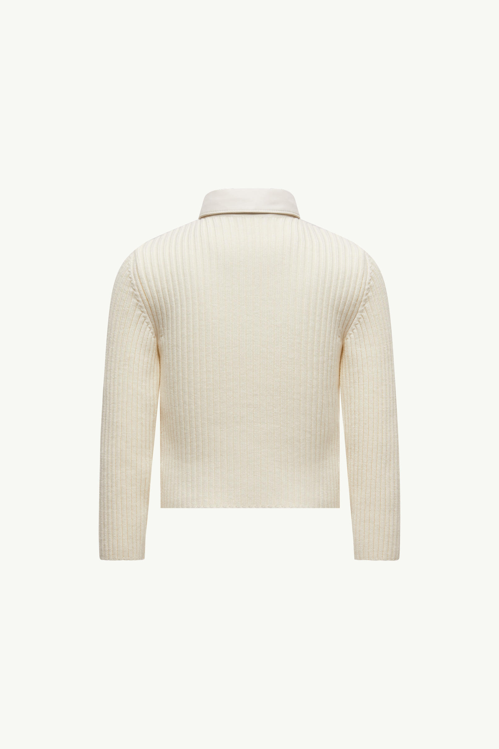 Padded Wool Shirt Girl White Moncler 2