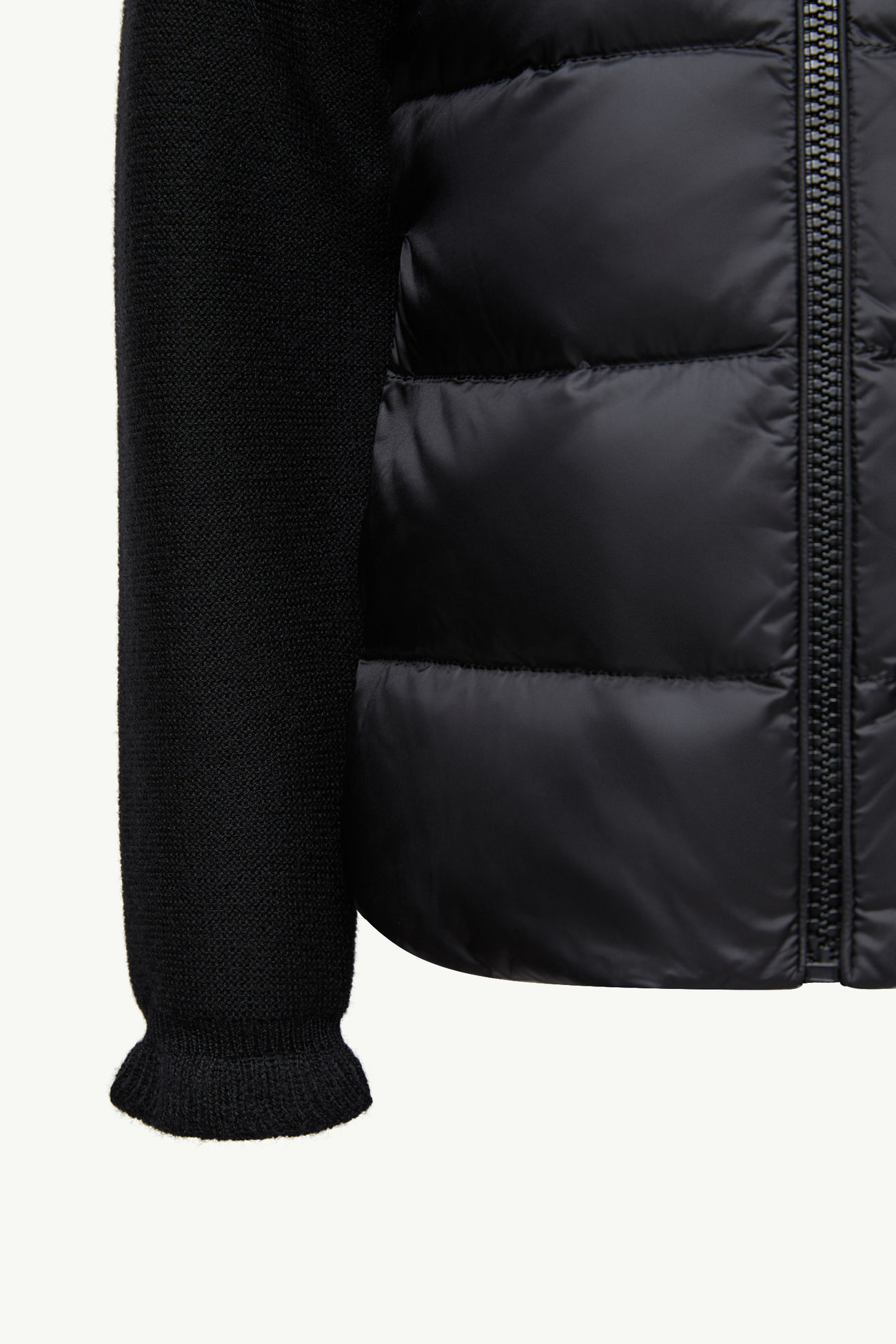 女童加衬羊毛拉链开衫 女童 黑色 Moncler 3