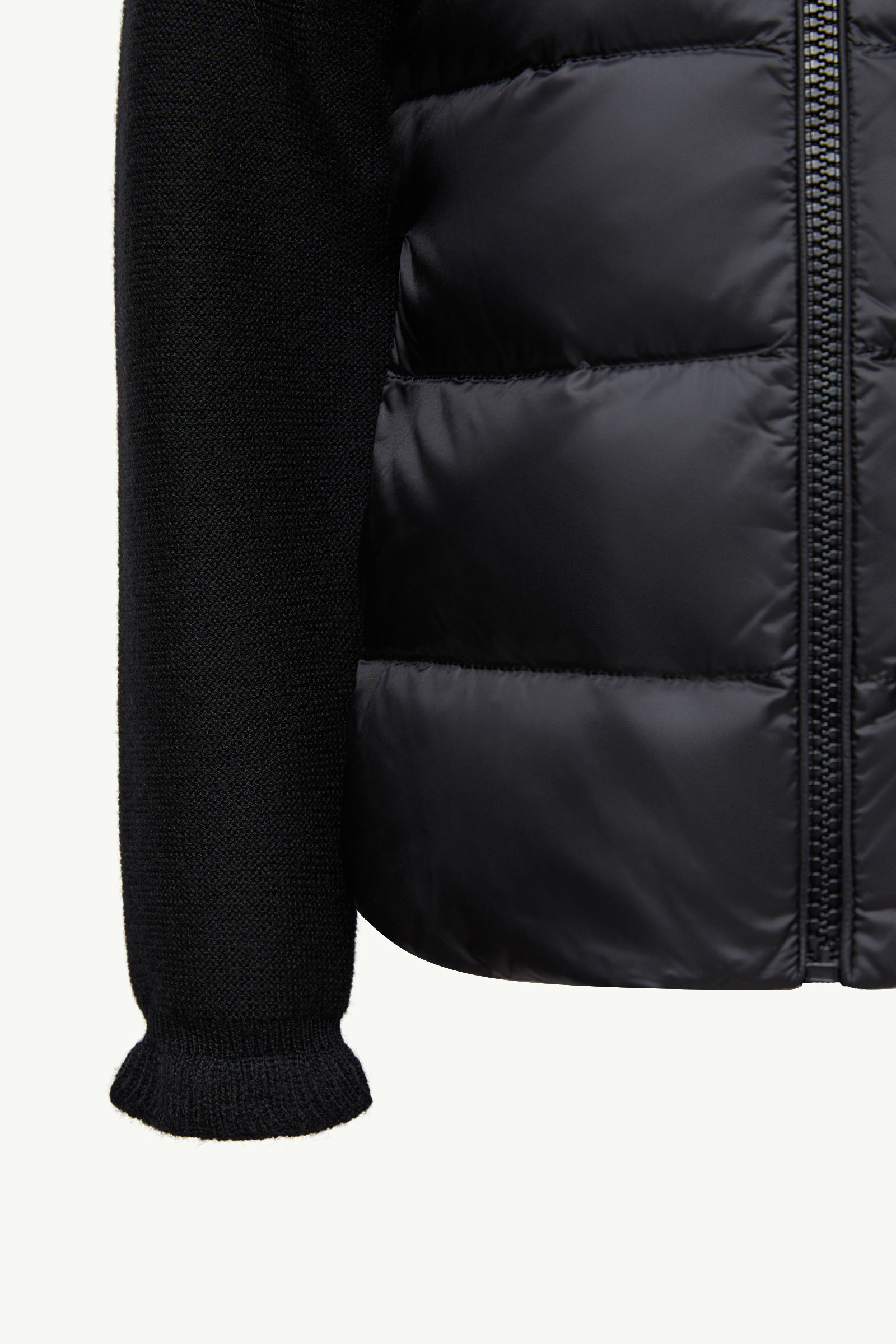 女童加衬羊毛拉链开衫 女童 黑色 Moncler 3