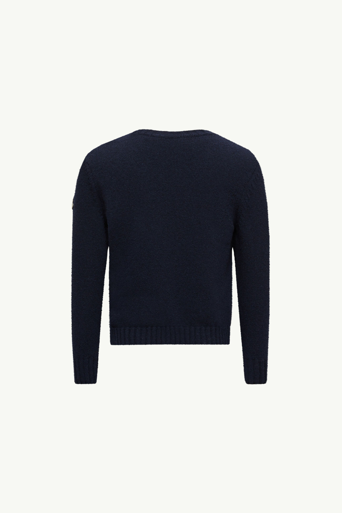 Maglione in lana con bordo tricolore Bambino Blu Scuro Moncler 2