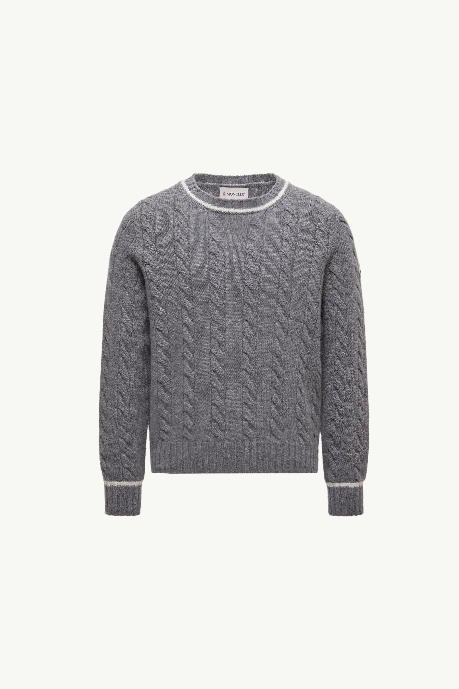 條紋飾邊羊毛毛衣_findInBoutique_image