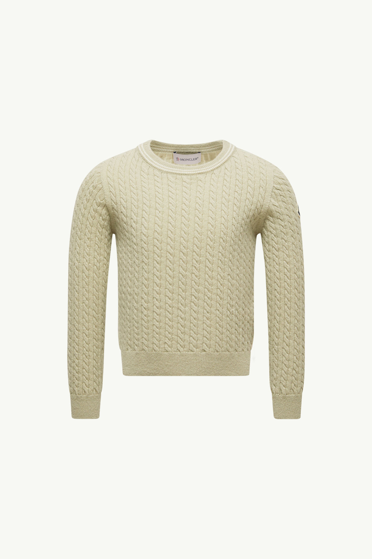 Wool Jumper Girl Light Green Moncler 0