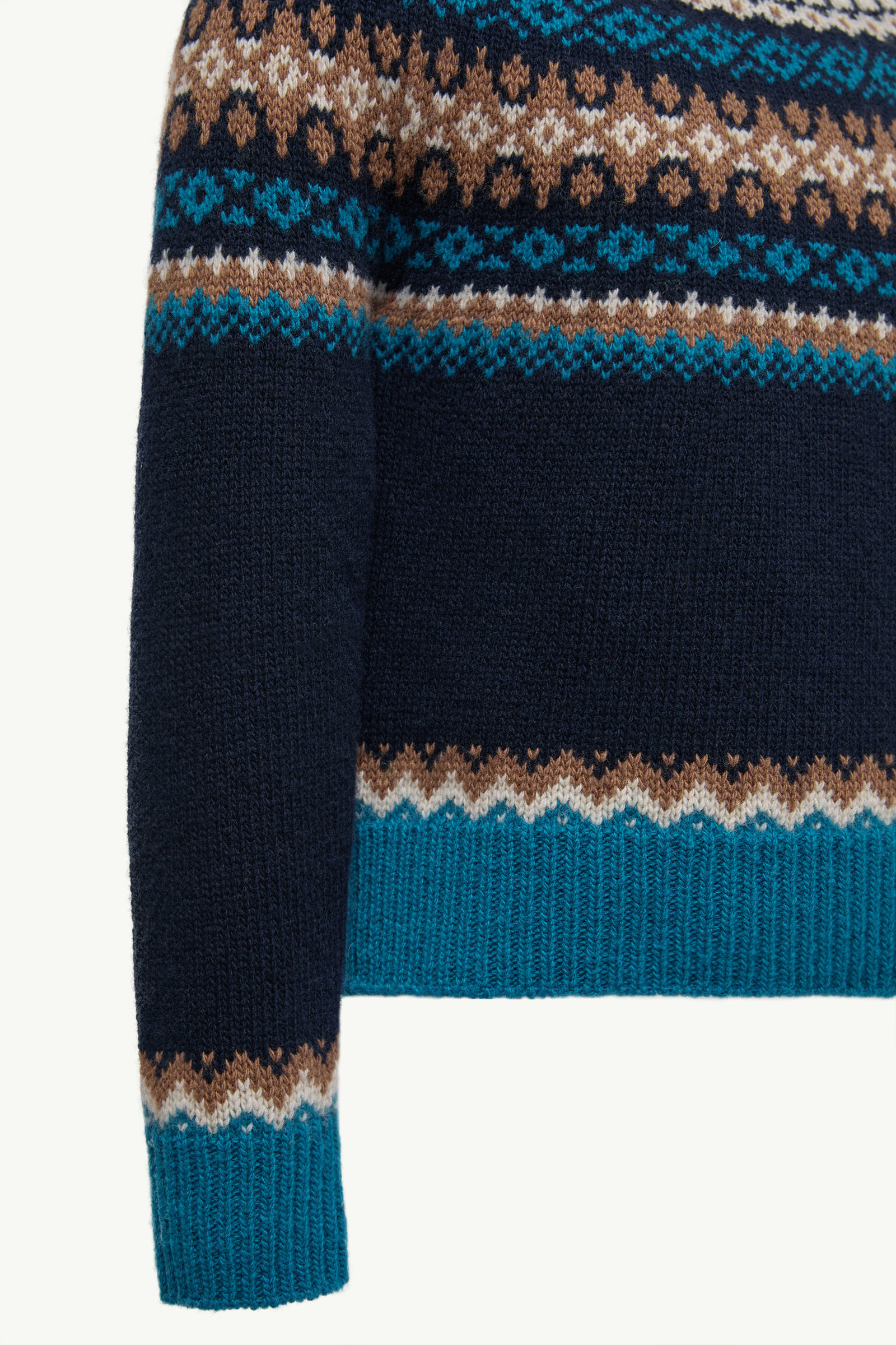 Alpine Pullover aus Jacquard-Wolle Jungen Navyblau Moncler 4