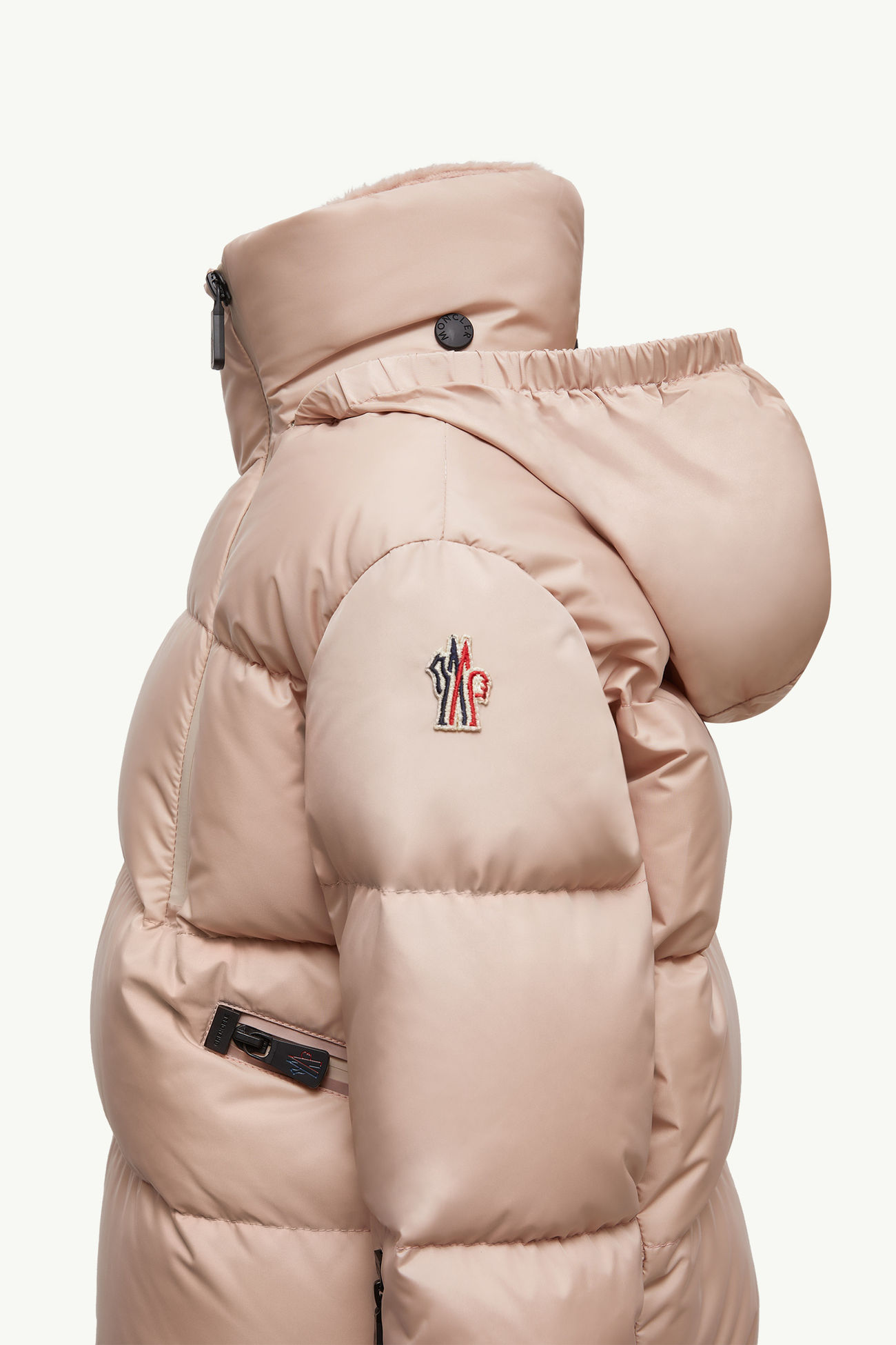 Uluguru Daunen-Skijacke Mädchen Pink Moncler 1