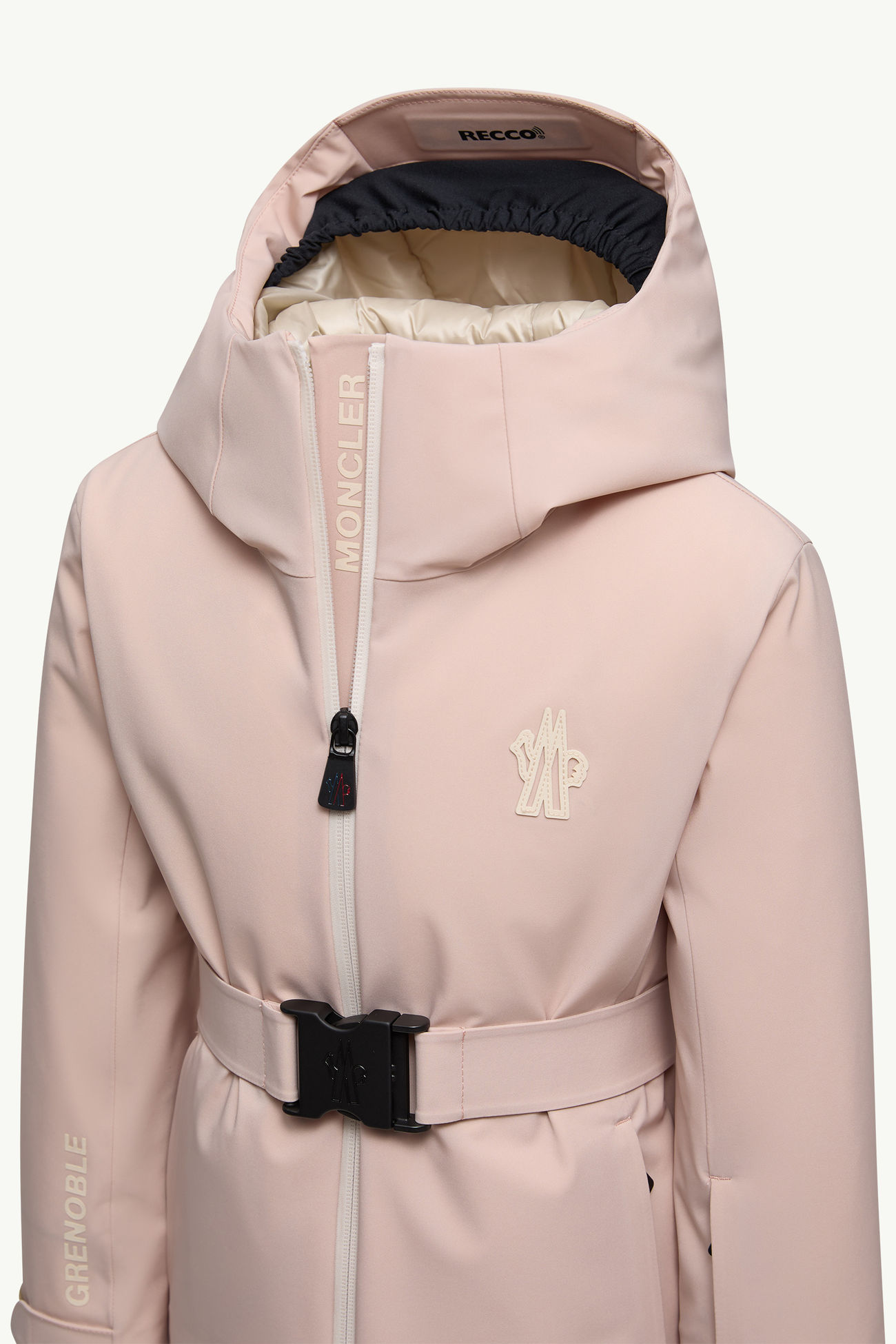 Giacca da sci imbottita Yoline con cappuccio Bambina Rosa Moncler 3