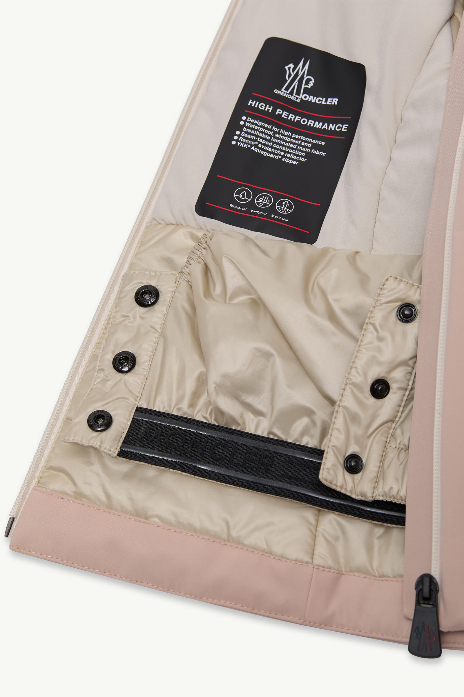 Doudoune de ski à capuche Yoline Fille Rose Moncler 5
