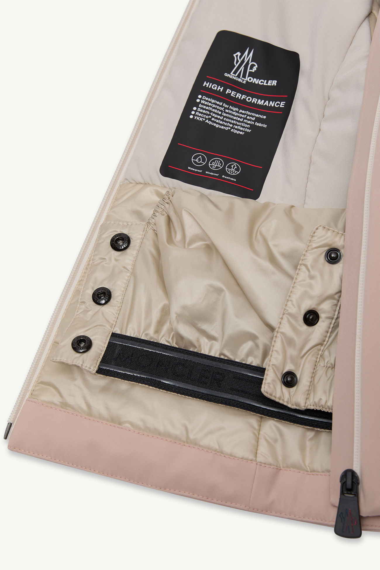 Giacca da sci imbottita Yoline con cappuccio Bambina Rosa Moncler 5