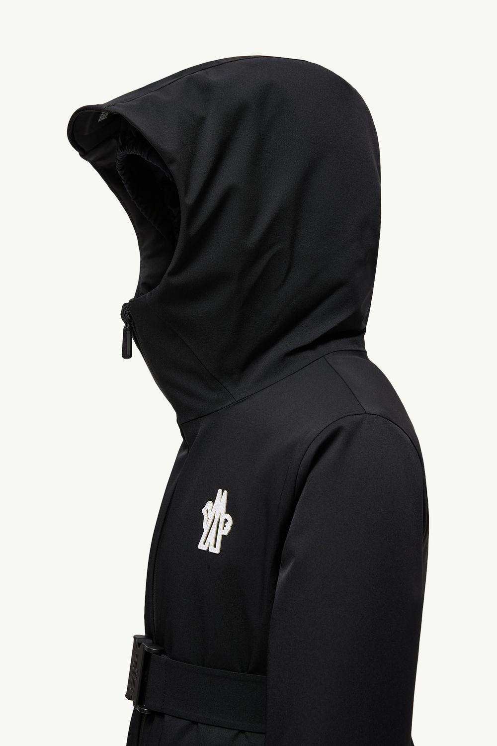 Yoline Hooded Down Ski Jacket Girl Black Moncler 1