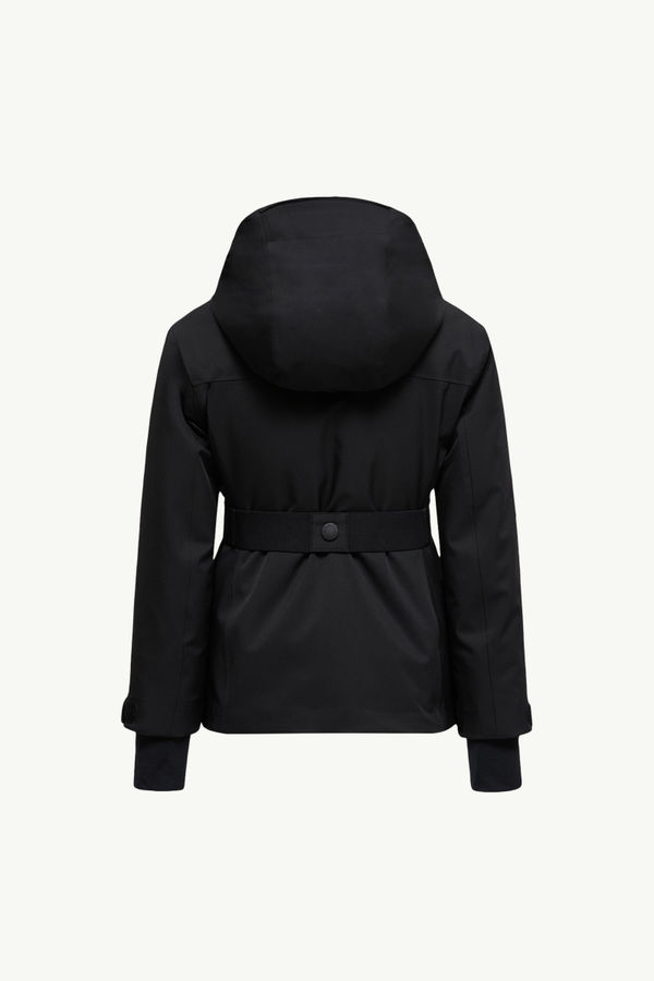 Yoline Hooded Down Ski Jacket Girl Black Moncler 2