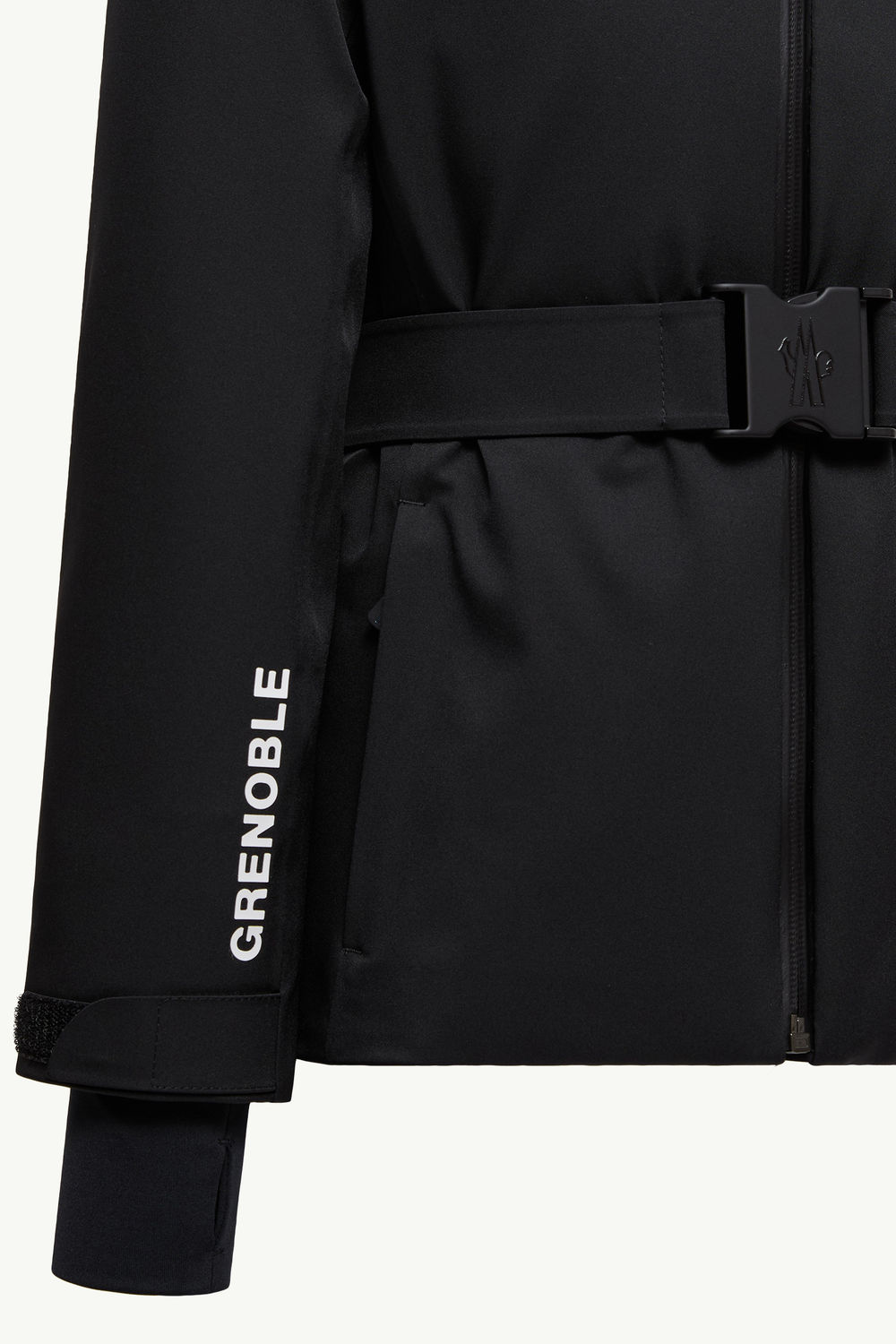 Yoline Hooded Down Ski Jacket Girl Black Moncler 3