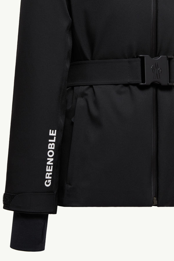 Yoline Hooded Down Ski Jacket Girl Black Moncler 3
