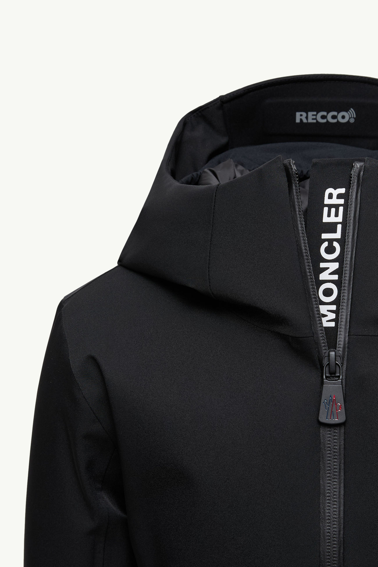 Yoline Hooded Insulated Ski Jacket Girl Black Moncler 4