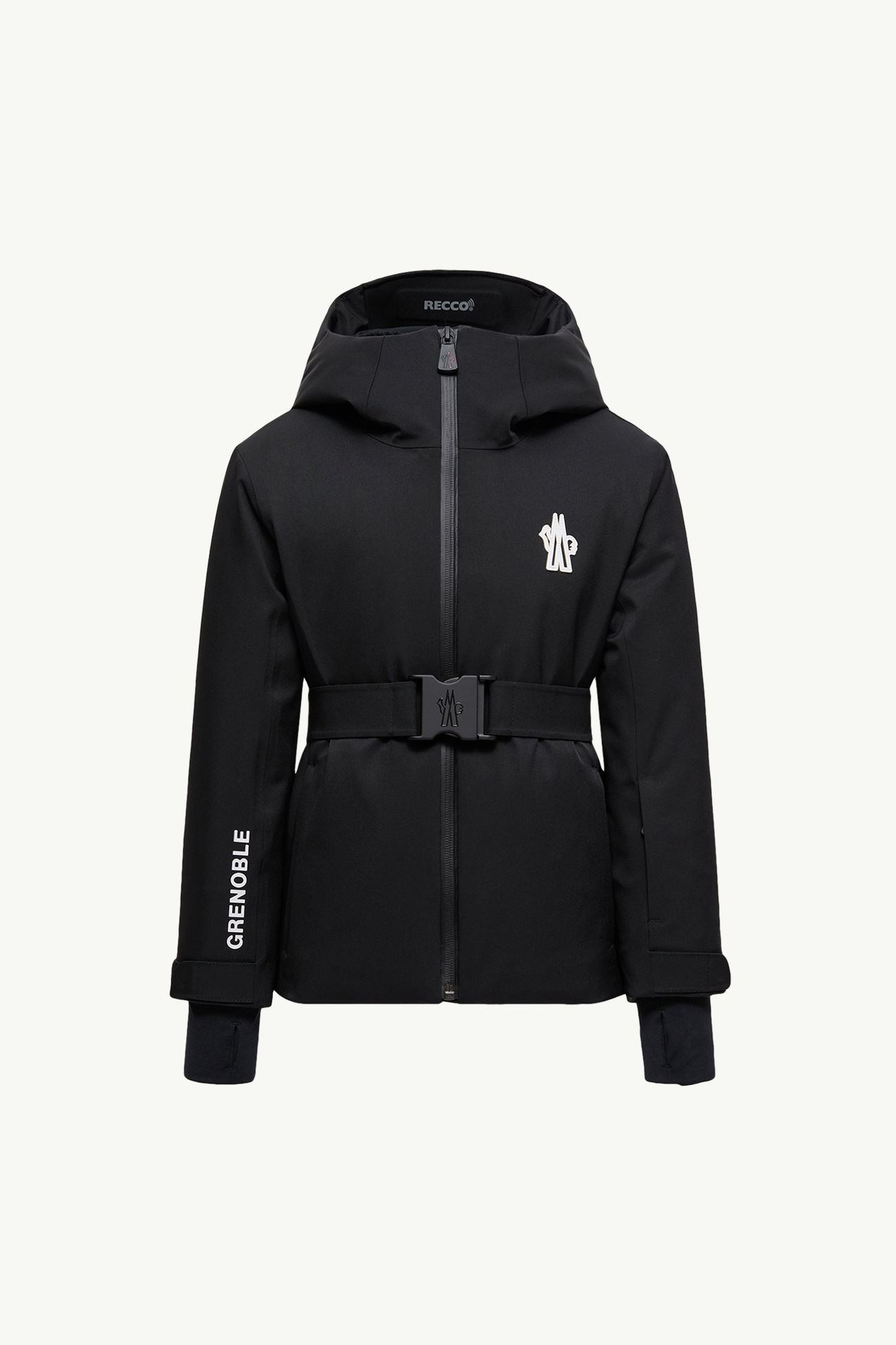 Yoline Daunen-Skijacke mit Kapuze Mädchen Schwarz Moncler 0