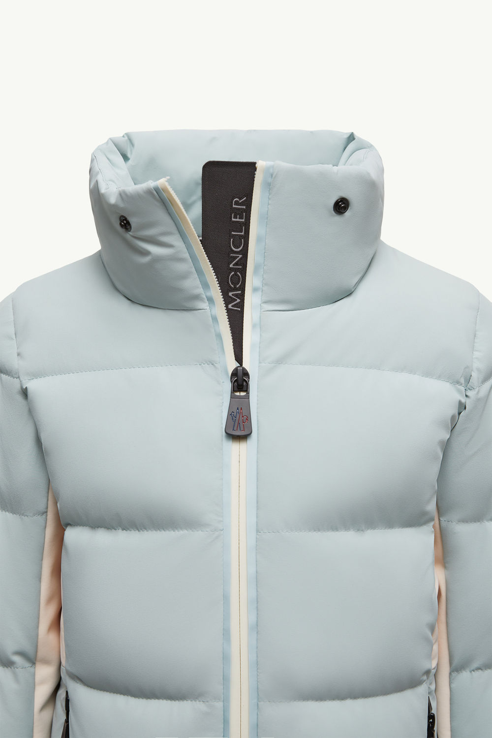 New Guyane Hooded Down Ski Jacket Girl Light Blue Moncler 3