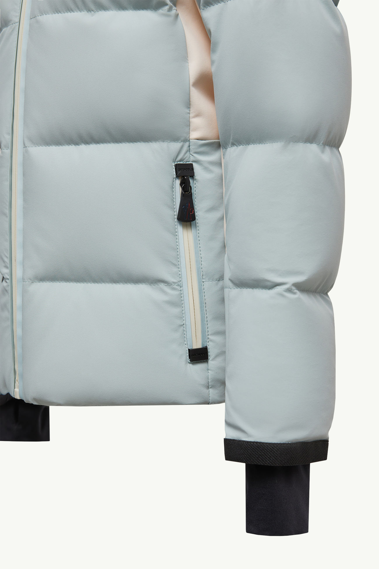 New Guyane Hooded Insulated Ski Jacket Girl Light Blue Moncler 5