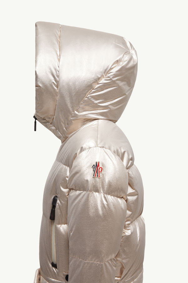 Violette Metallic Down Jacket Girl Silver Moncler 1