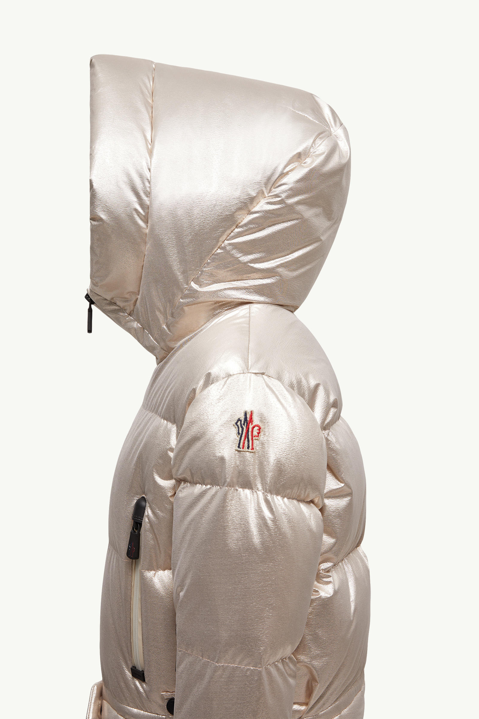 Violette Metallic Down Jacket Girl Silver Moncler 1
