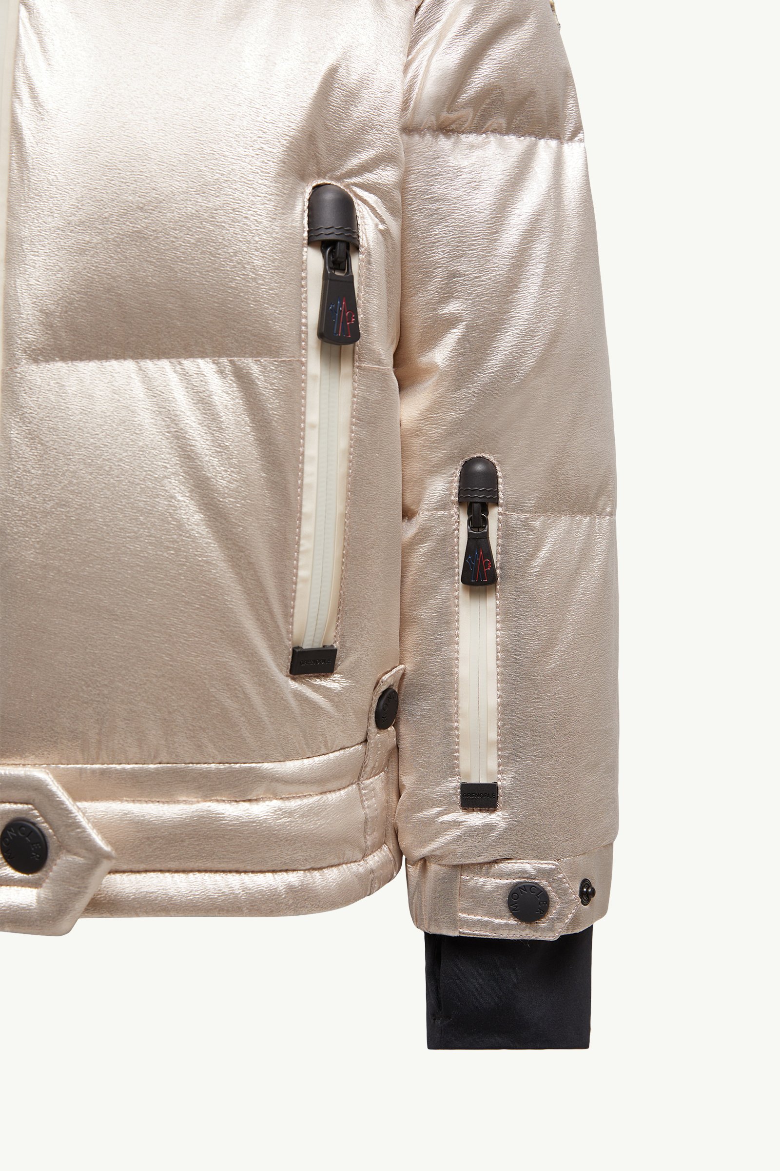 Silver Violette Metallic Down Jacket - Down Jackets & Vests for