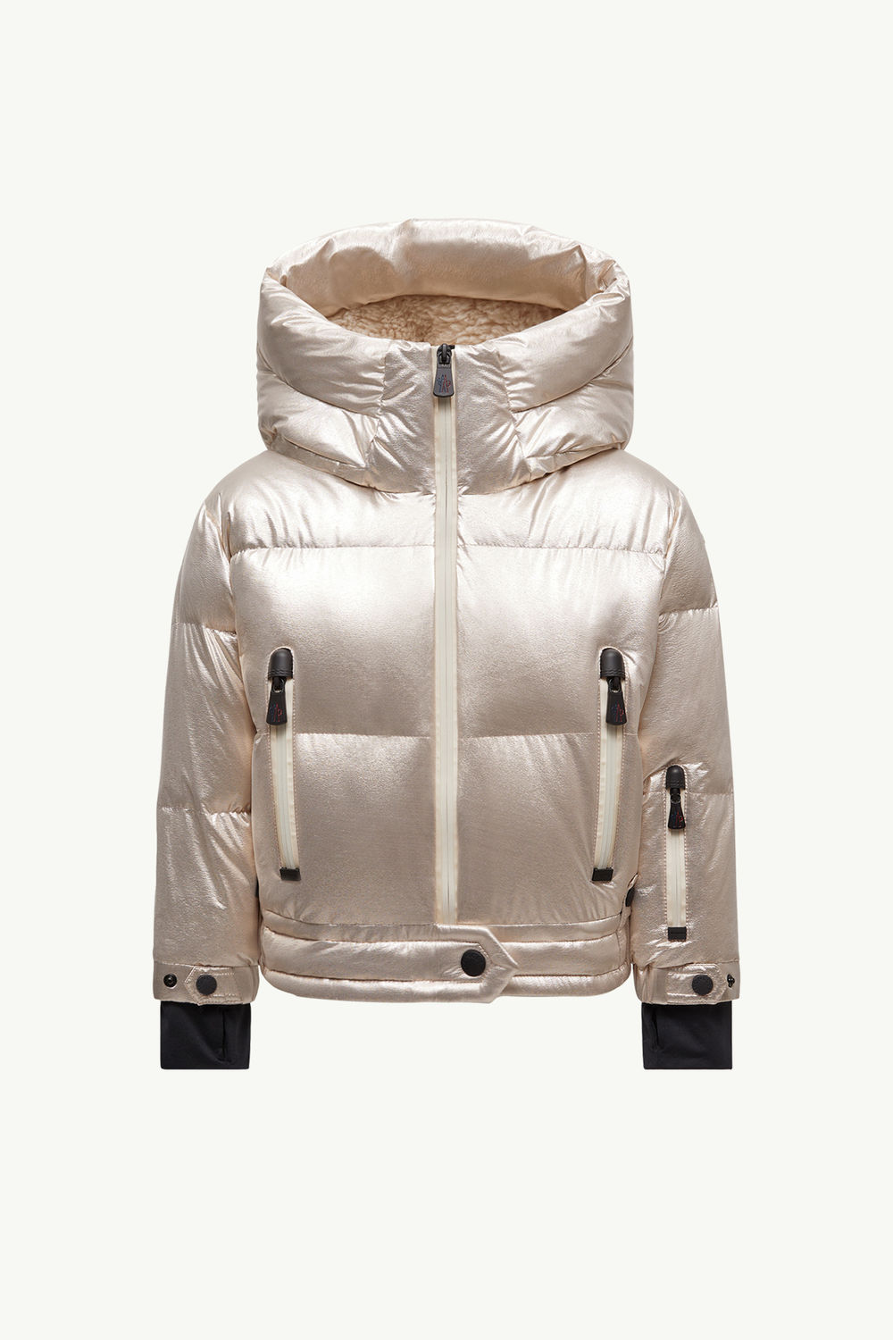 Violette Metallic Down Jacket Girl Silver Moncler 0