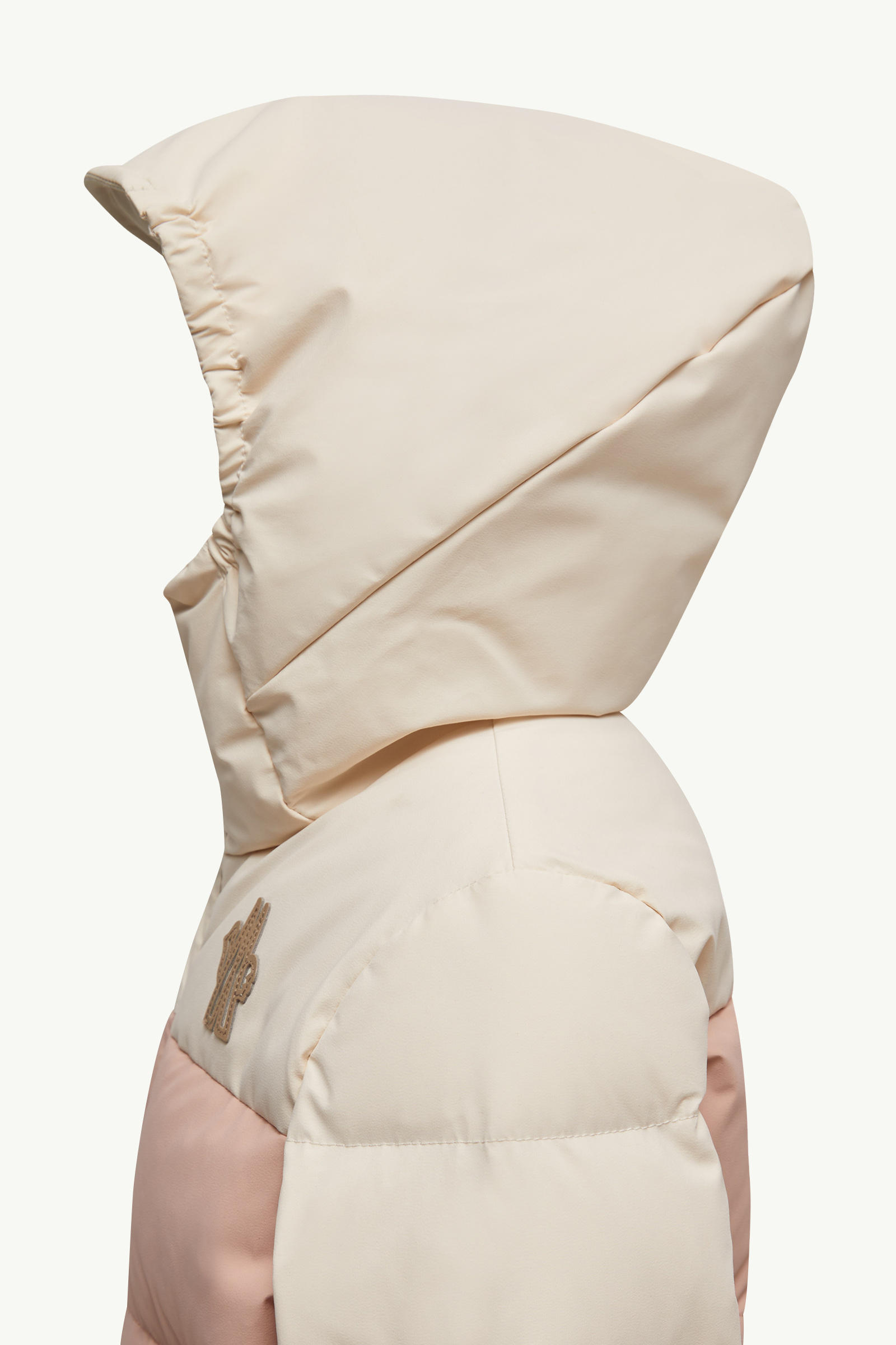 Mono de esquí con capucha Niña Beige & Rosa Moncler 1