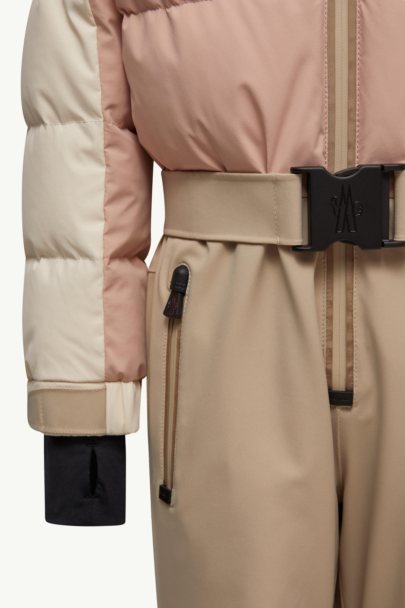 女童连帽滑雪服 女童 米色 & 粉红色 Moncler 4