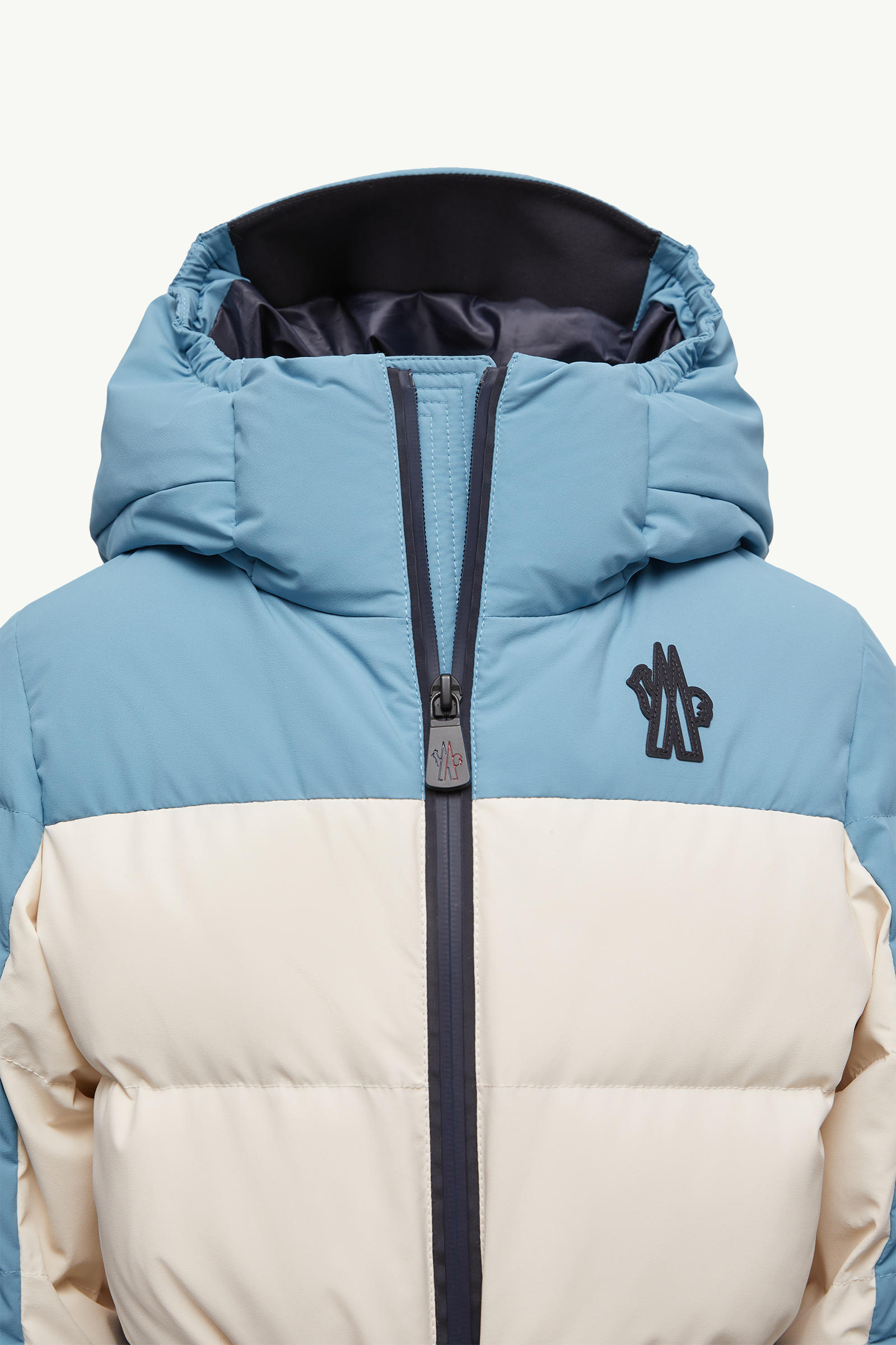Hooded Ski Suit Boy Navy Blue Moncler 3