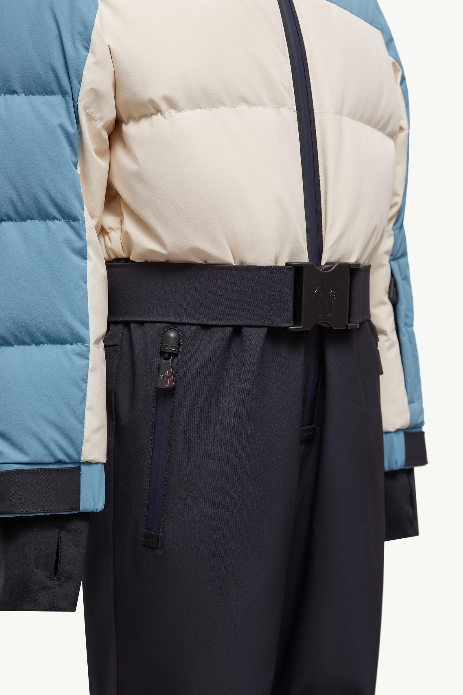 Hooded Ski Suit Boy Navy Blue Moncler 6