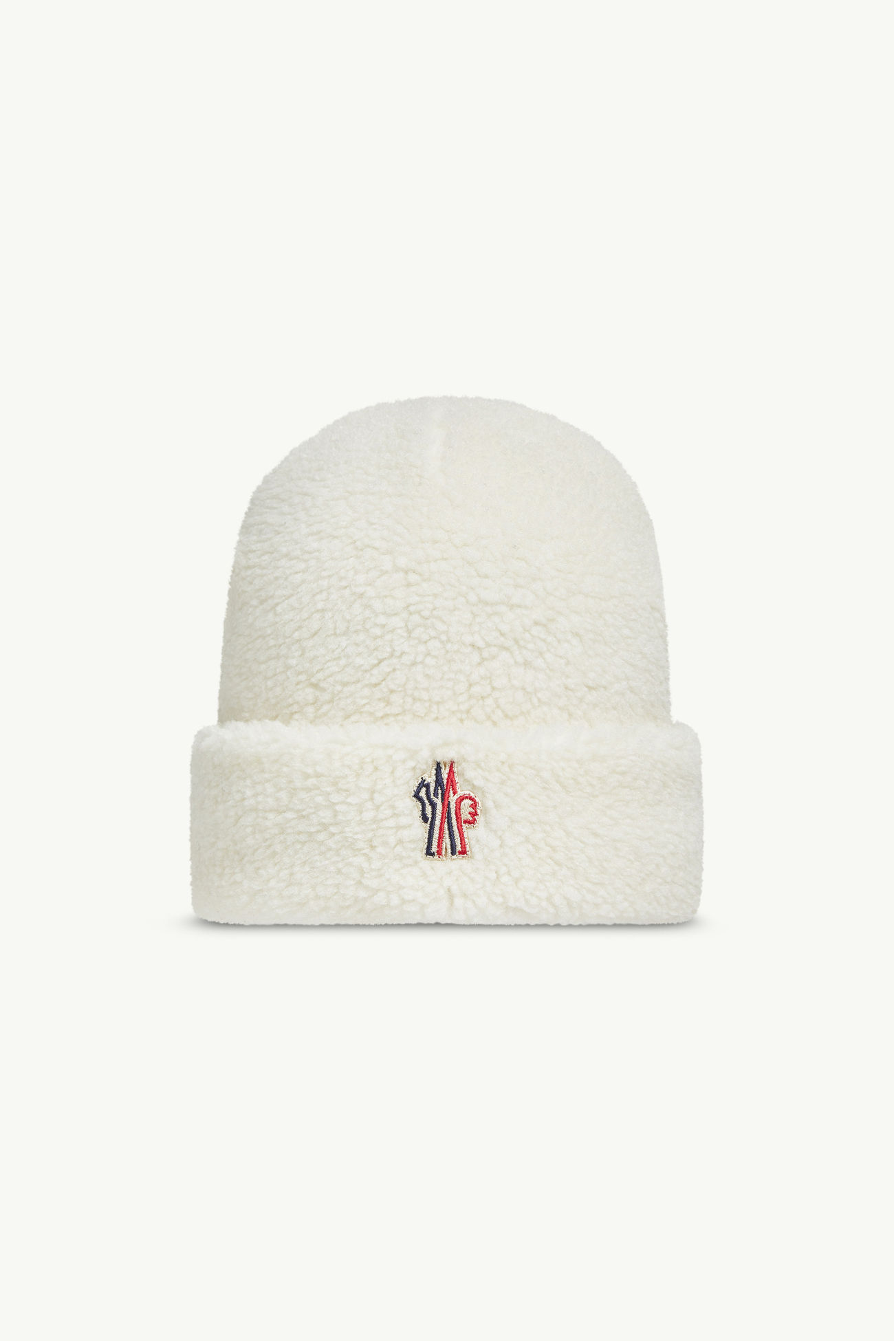 Mütze aus Teddyfleece Genderneutral Weiß Moncler 0