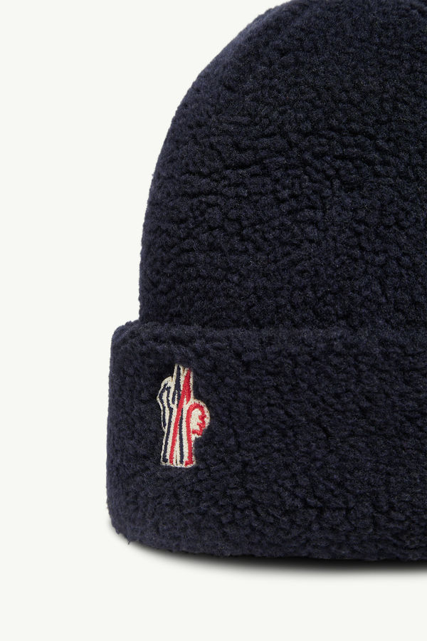 Bonnet en teddy Mixte Bleu marine Moncler 1