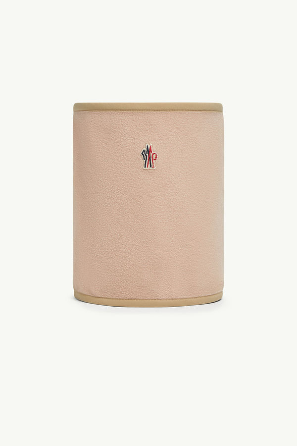 三色飾邊保暖頸套 女童 粉紅色 Moncler 0