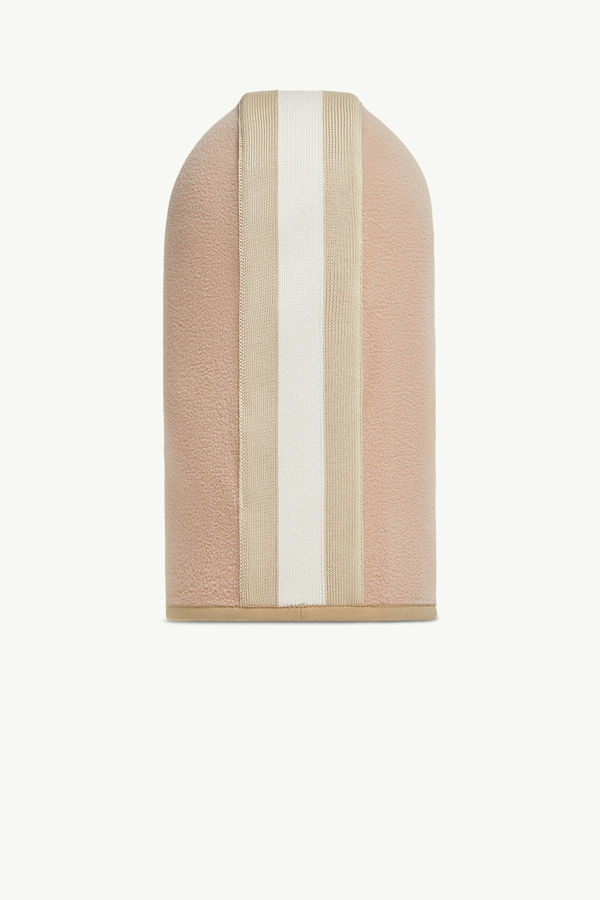 Passamontagna in jersey con finiture a righe Bambina Rosa Moncler 2