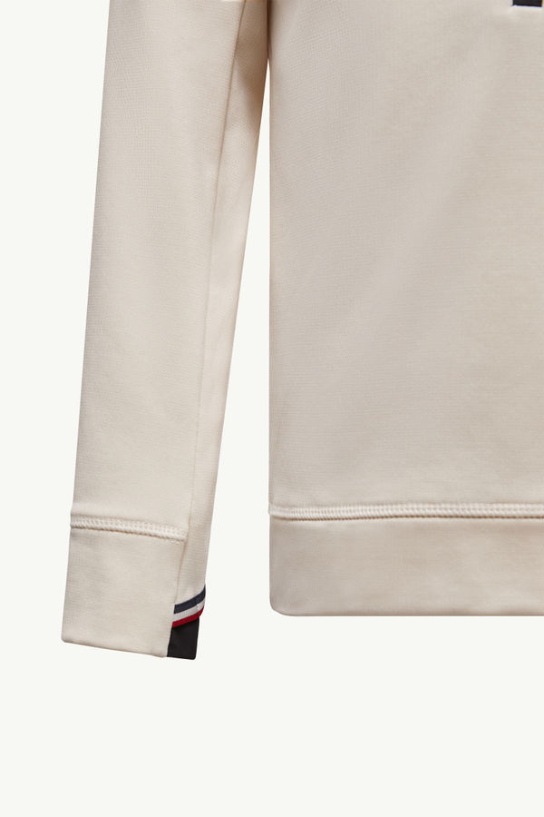 Polartec® Rollkragenpullover mit halbem Reißverschluss Genderneutral Weiß Moncler 4