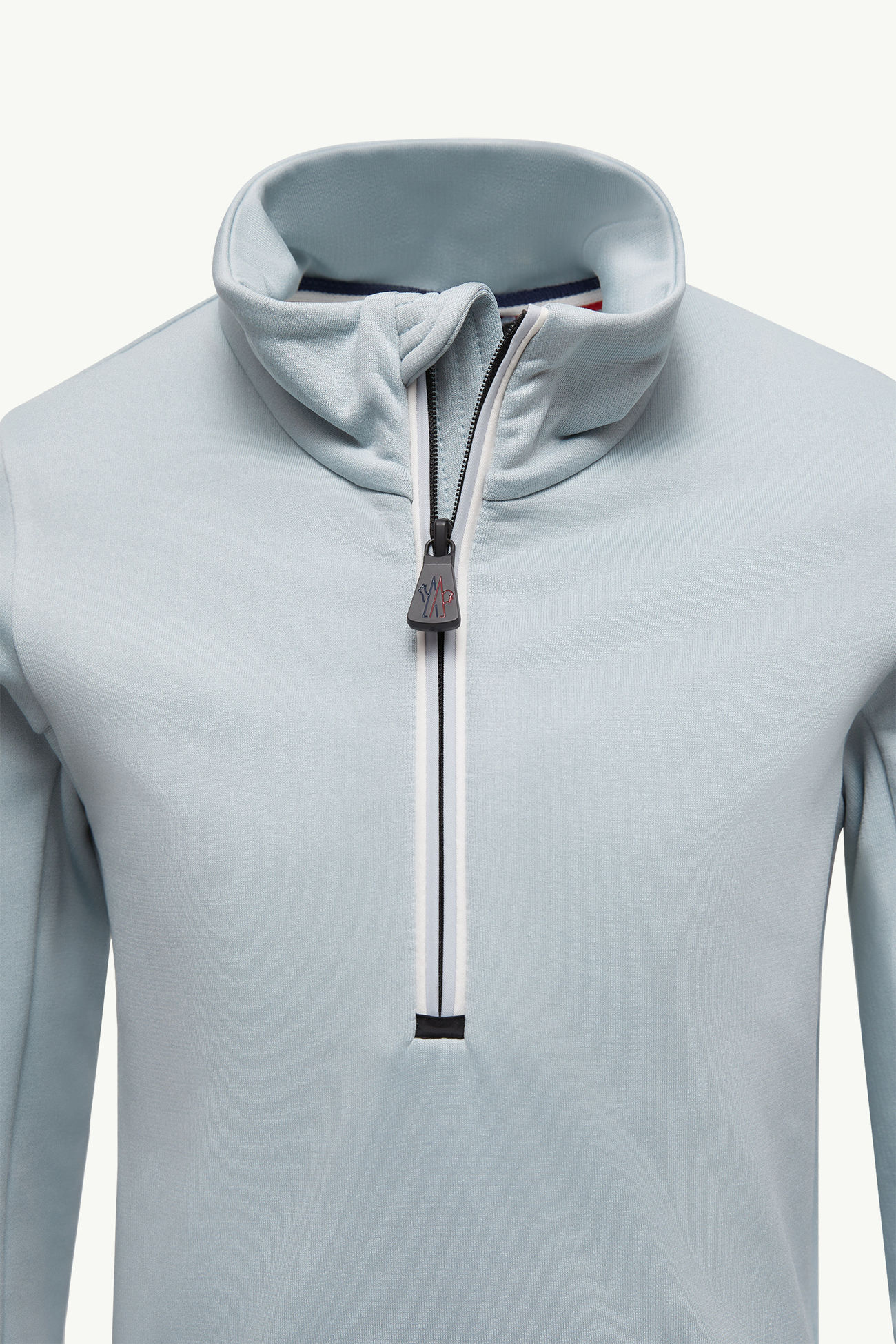 Polartec® Half-Zip Turtleneck Gender Neutral Light Blue Moncler 3