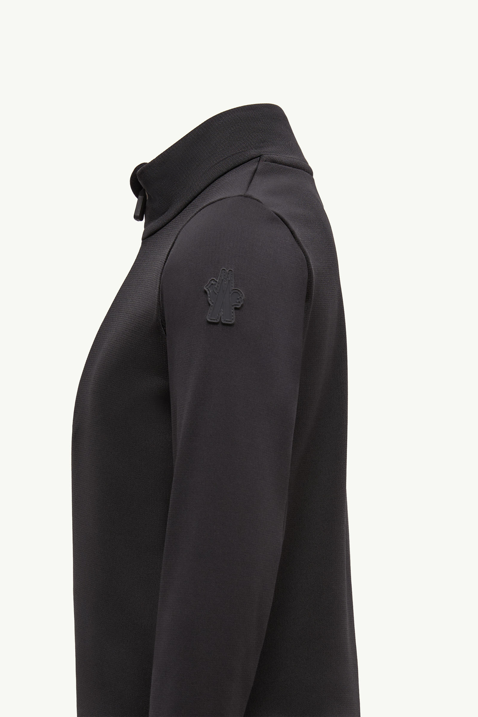 Polartec® Rollkragenpullover mit halbem Reißverschluss Genderneutral Schwarz Moncler 1