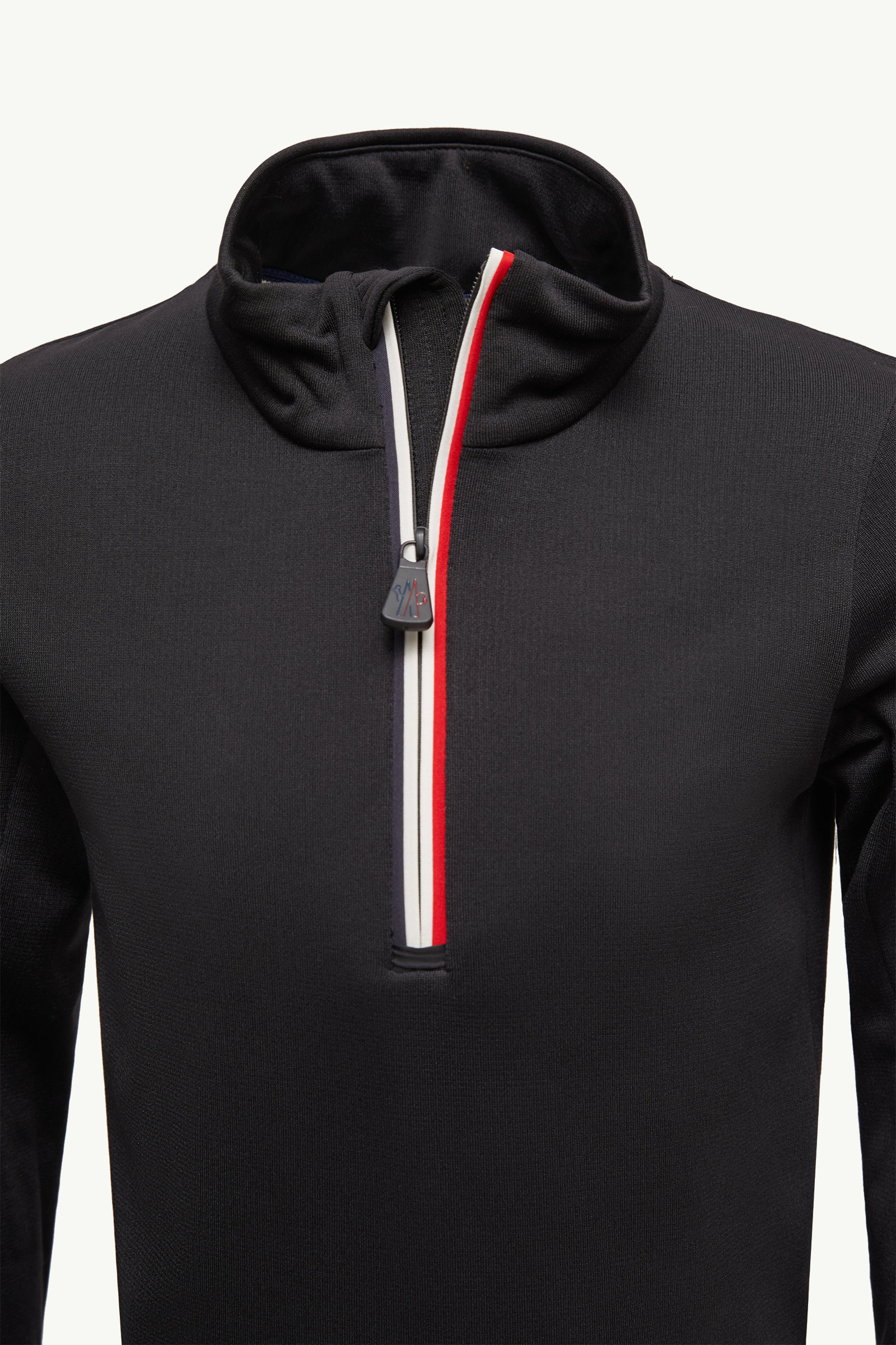 Polartec® Rollkragenpullover mit halbem Reißverschluss Genderneutral Schwarz Moncler 3