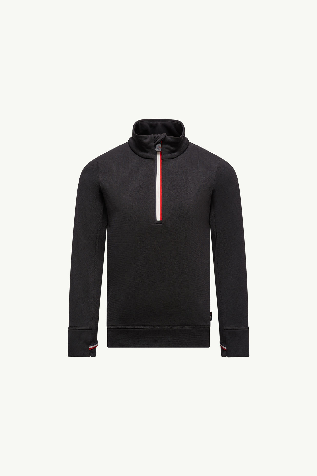 Polartec® Rollkragenpullover mit halbem Reißverschluss Genderneutral Schwarz Moncler 0