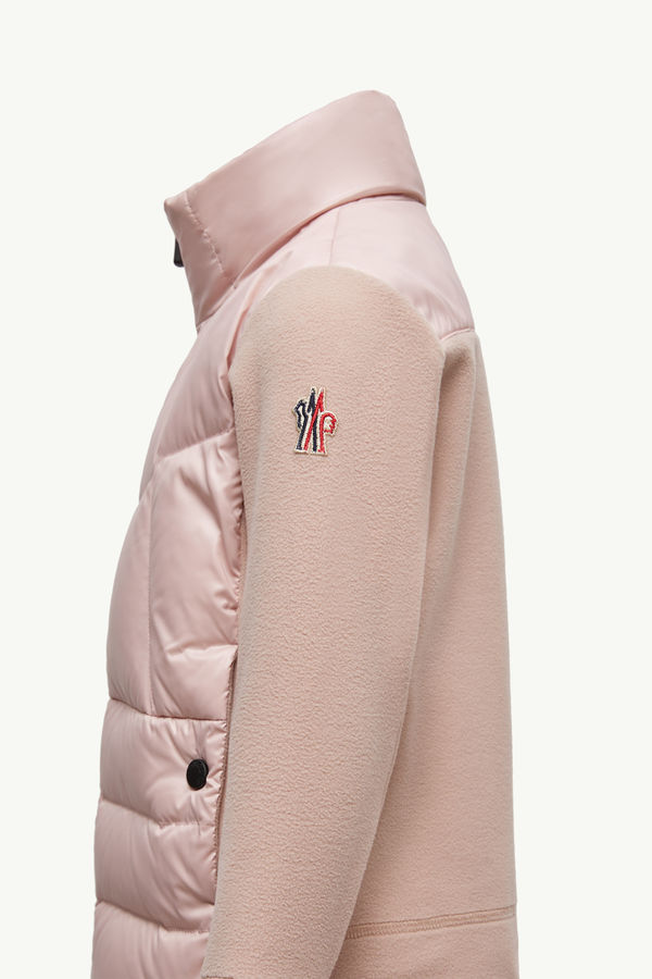 Felpa imbottita in pile Bambina Rosa Moncler 1
