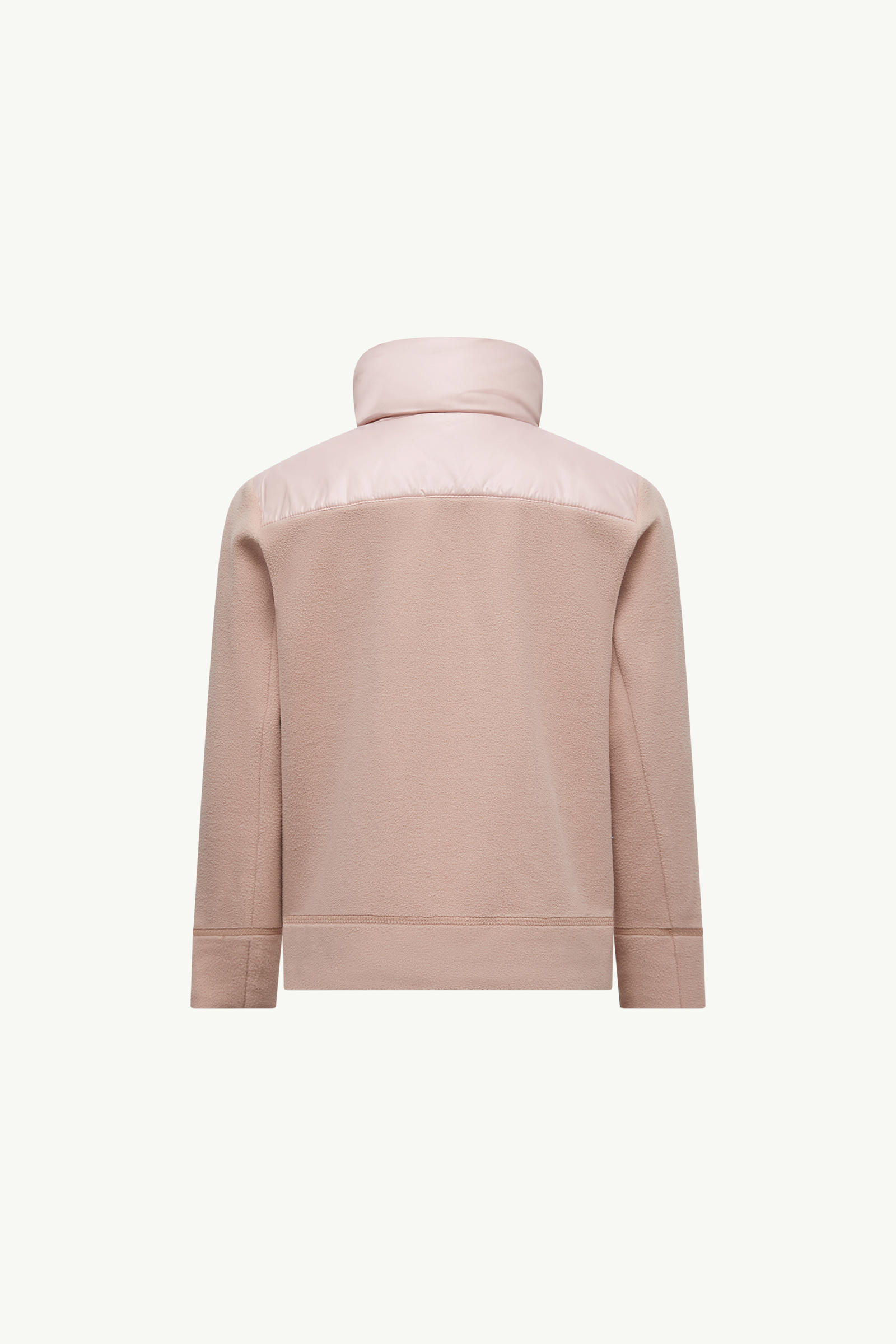 Padded Fleece Zip-Up Sweatshirt Girl Pink Moncler 2