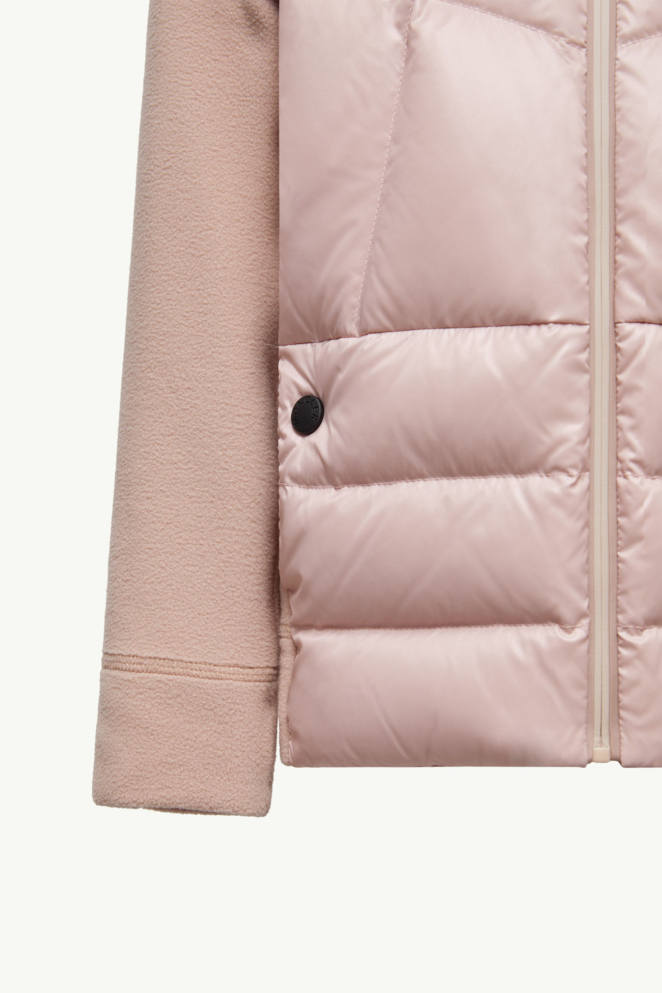 夾層抓毛拉鏈衛衣 女童 粉紅色 Moncler 4