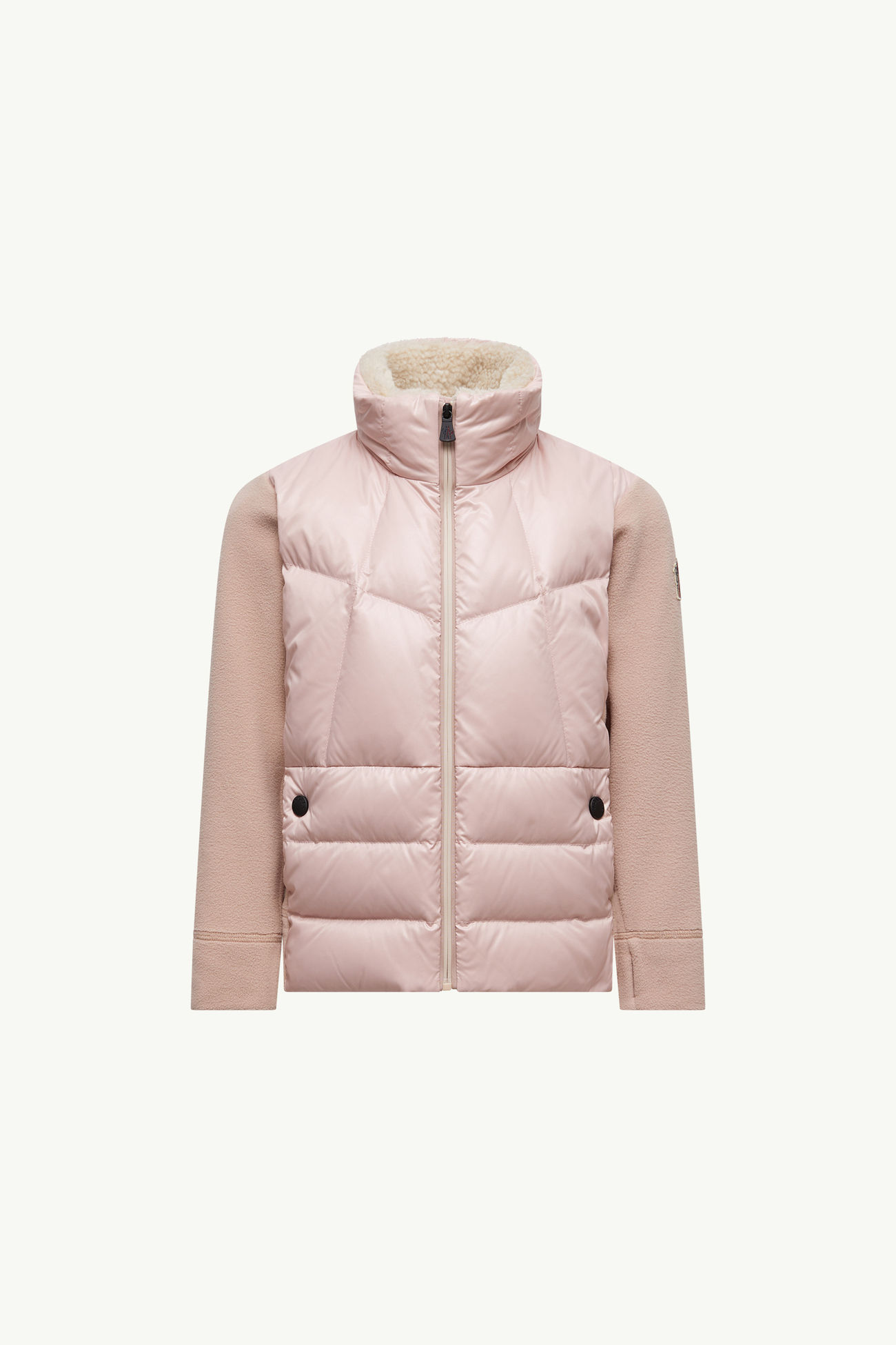 夾層抓毛拉鏈衛衣 女童 粉紅色 Moncler 0