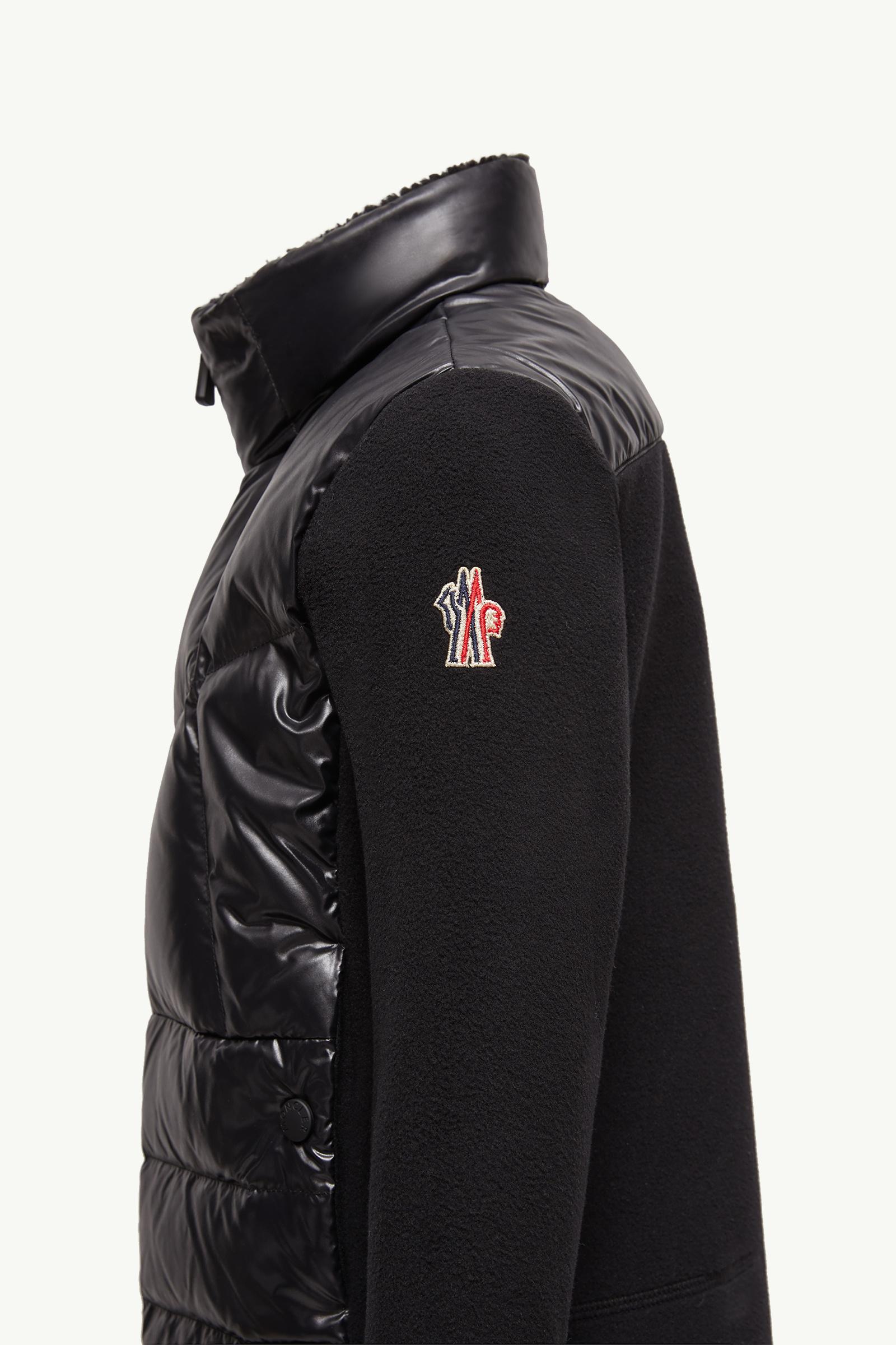 夾層抓毛拉鏈衛衣 中性 黑色 Moncler 1